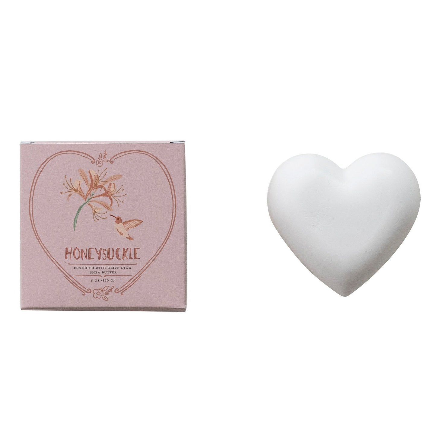 Honeysuckle Scented Olive Oil & Shea Butter Triple Milled Bar Soap, Made In The U.S.A.