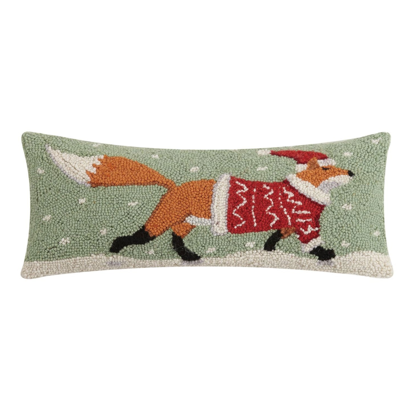 Christmas Fox Hook Pillow Poly Filled