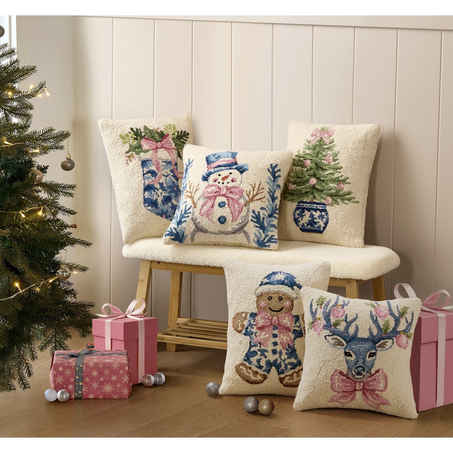 Potted Tree Hook Pillow Poly Filled