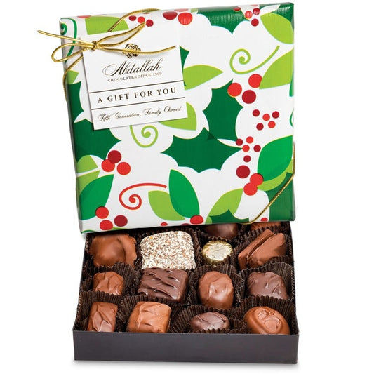 6.25 oz Select Asst Choc - Holiday gift wrap, loop & tag/3 ct