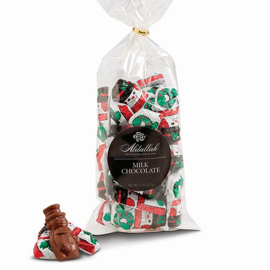 7.5 oz Foiled Milk Chocolate Snowmen, bag/4 ct