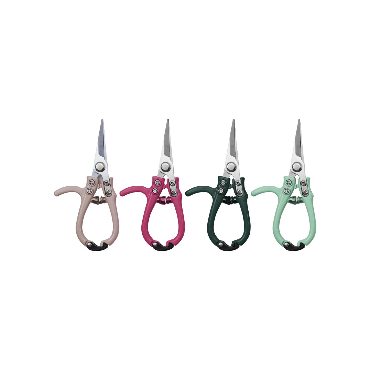 Carbon Steel Garden Pruning Shears with Enameled Handle, 4 Colors