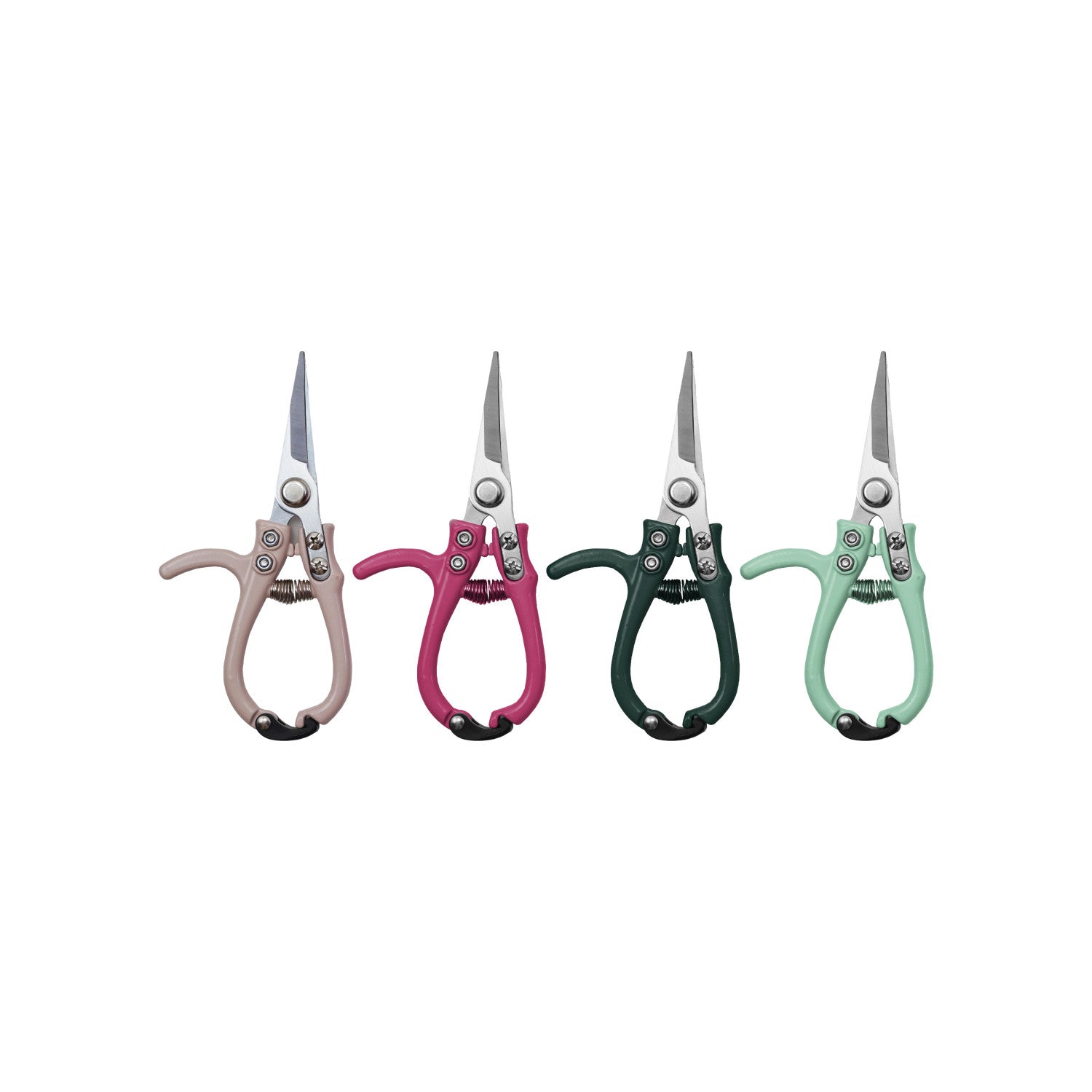 Carbon Steel Garden Pruning Shears with Enameled Handle, 4 Colors