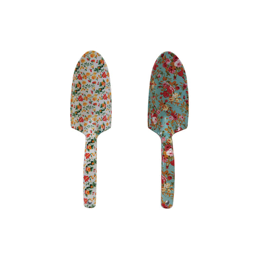 Aluminum Garden Spade with Floral Pattern, 2 Styles