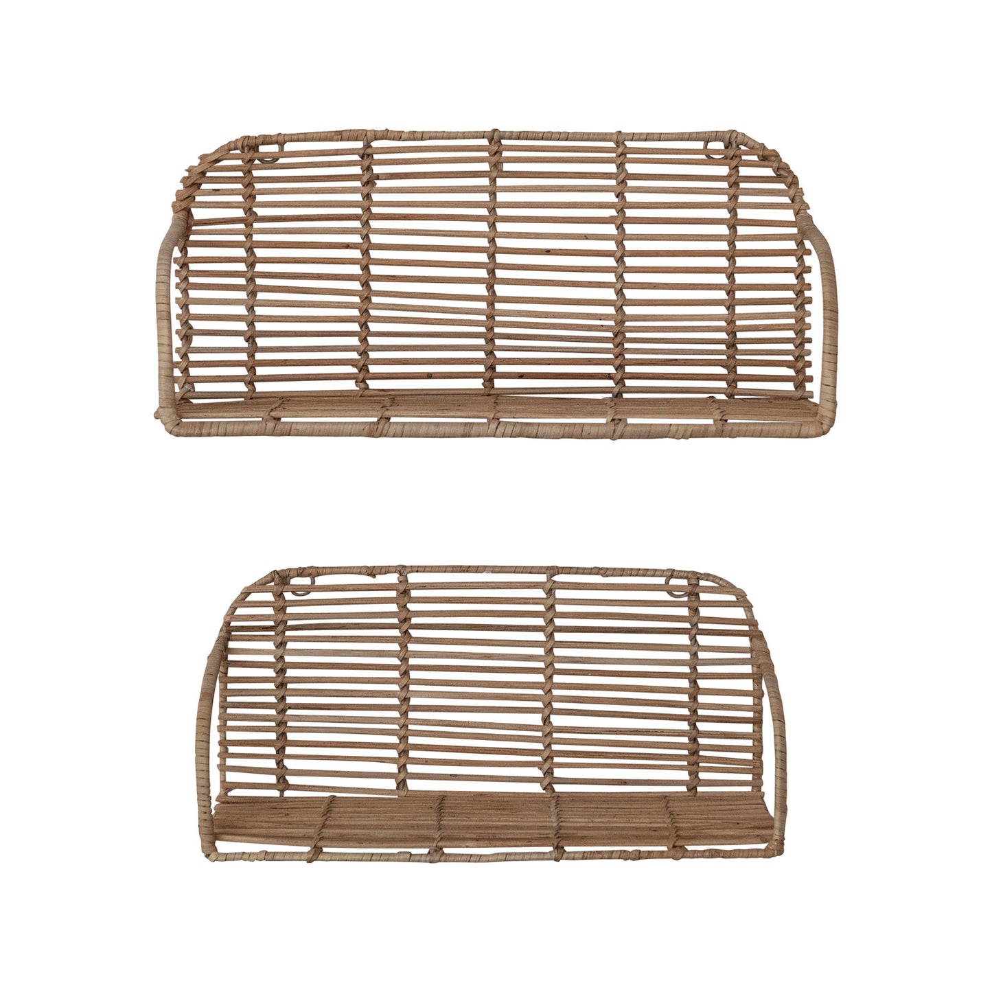 lg rattan & metal shelf