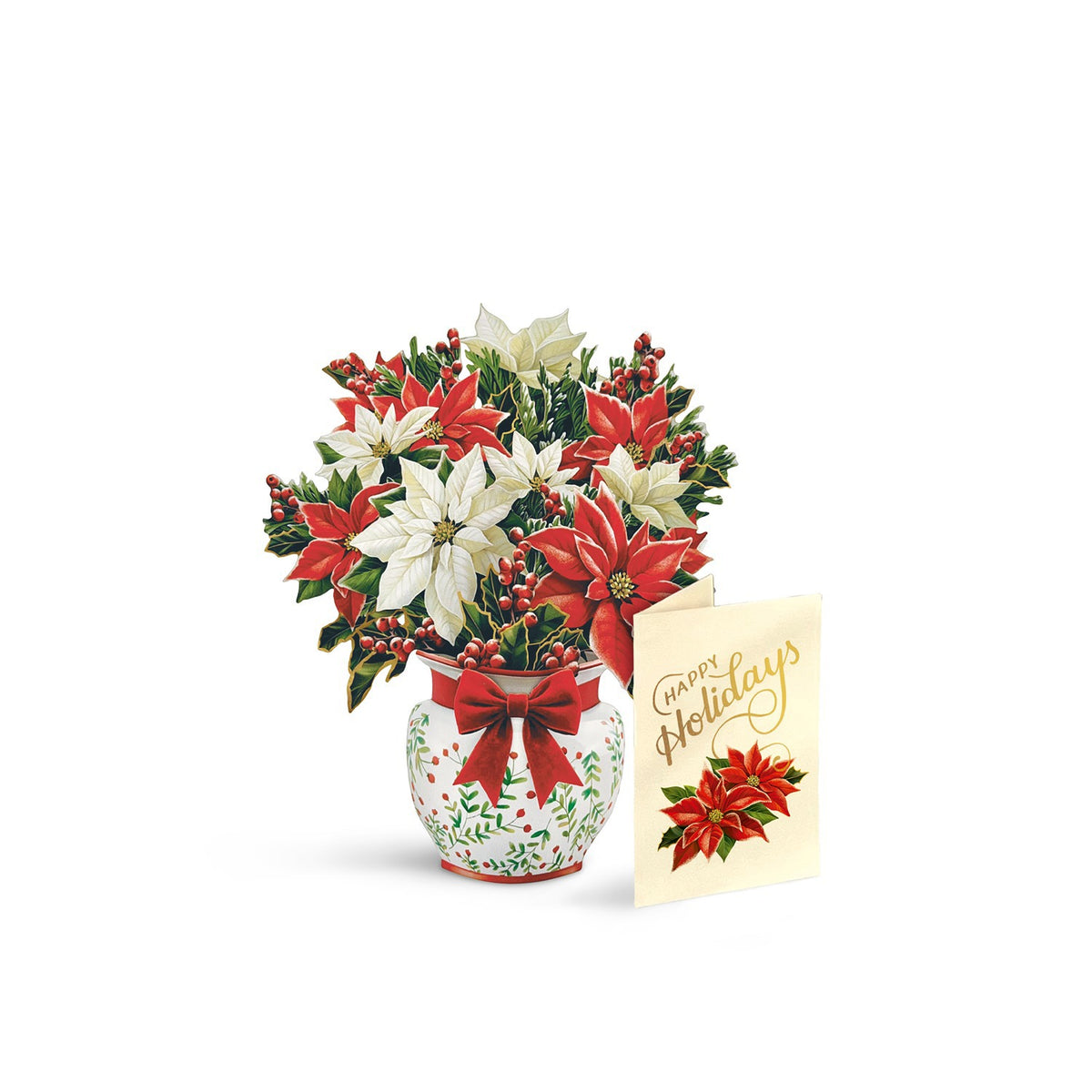 Mini Festive Poinsettias