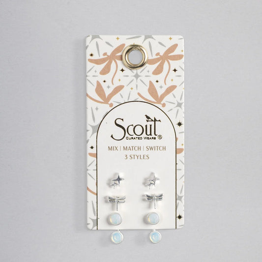 dragonfly stud trio