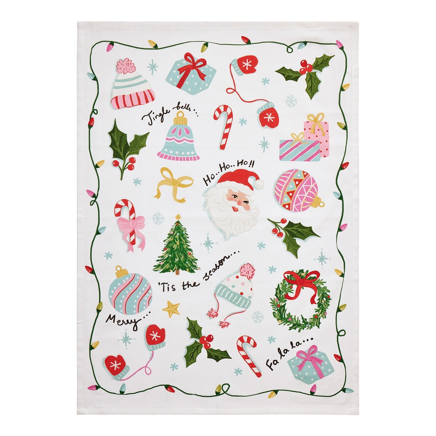 Holiday Icon Printed Kitchen Towel
