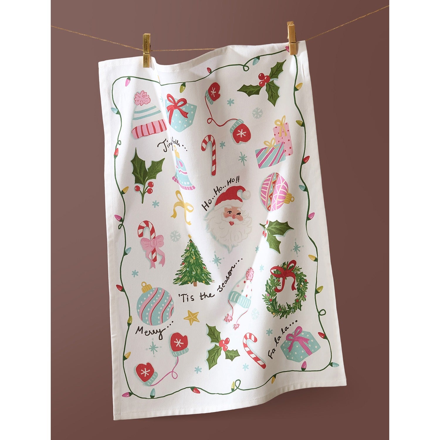 Holiday Icon Printed Kitchen Towel
