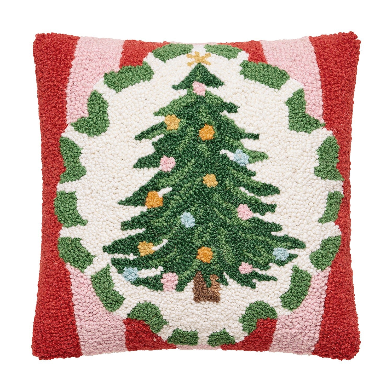 Holiday Frames Tree Hook Pillow Poly Filled