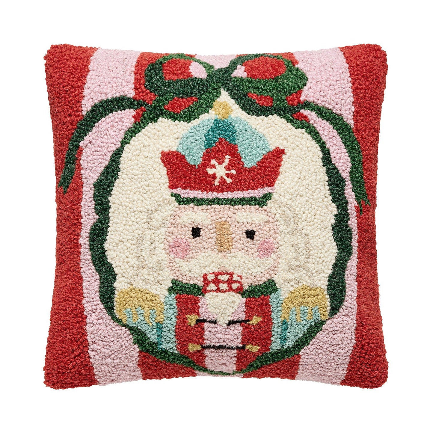 Holiday Frames Nutcracker Hook Pillow Poly Filled