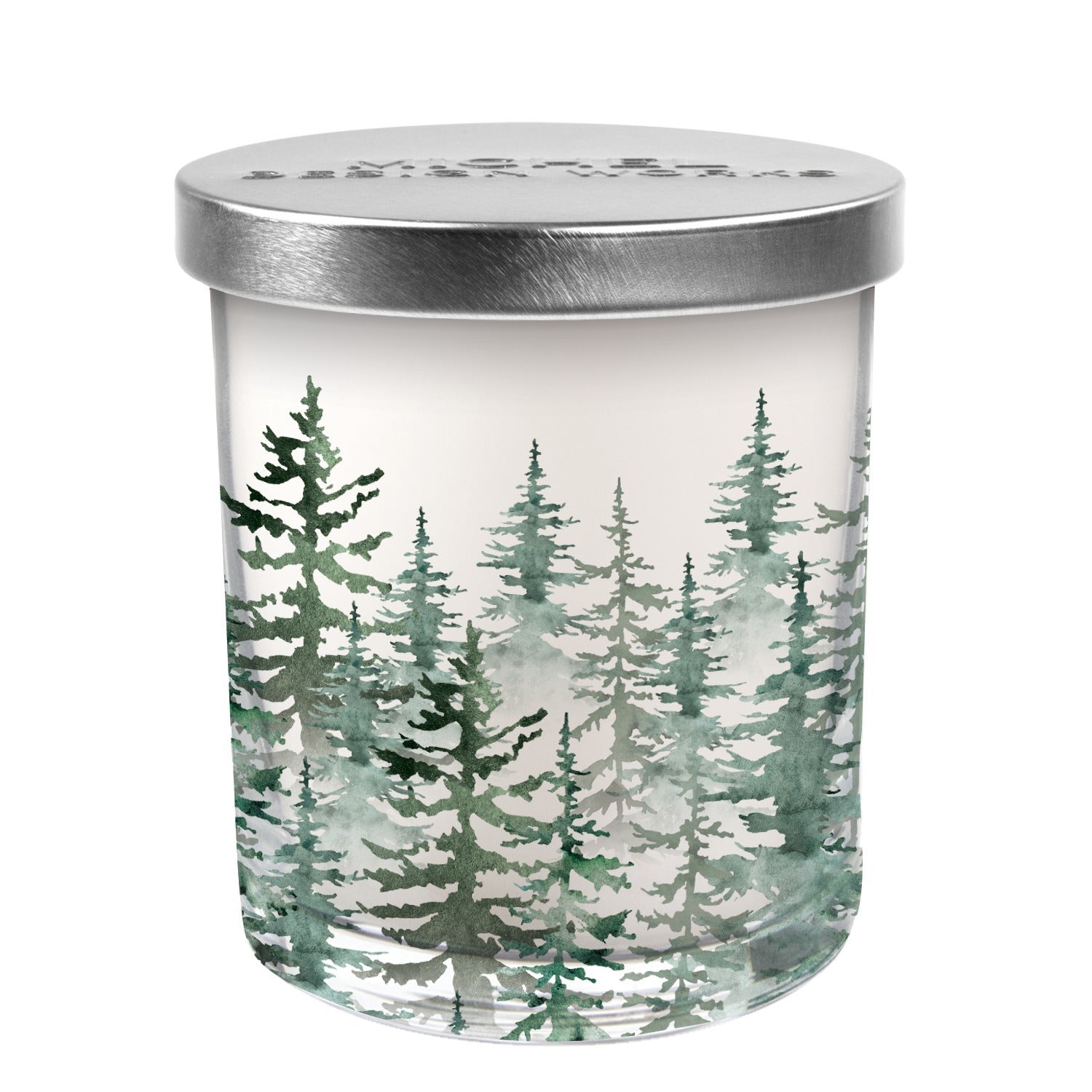 MDW Evergreen Decorative Glass Candle