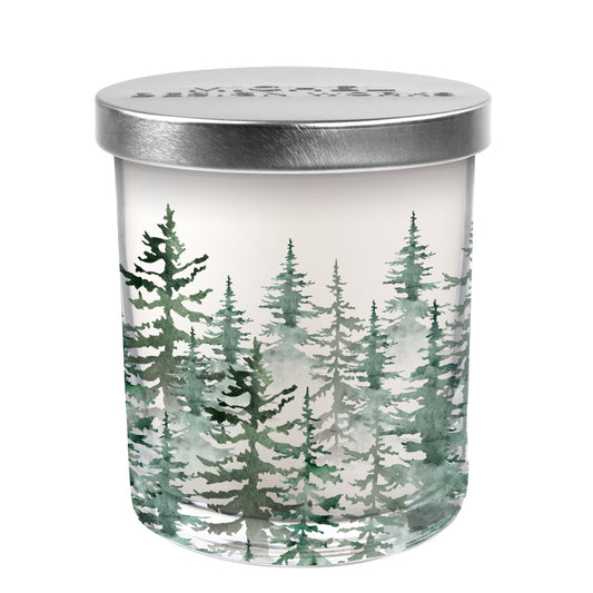 MDW Evergreen Decorative Glass Candle