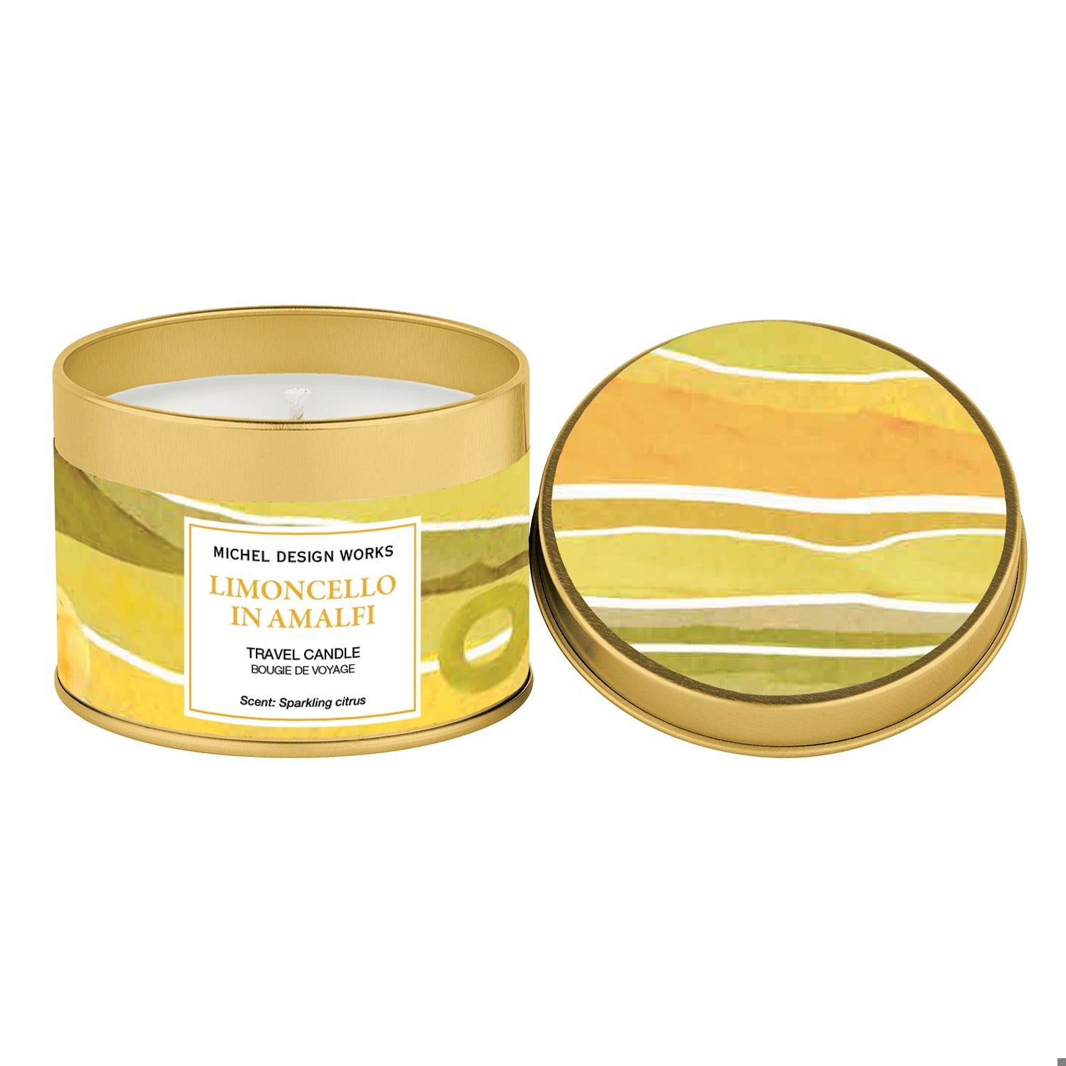 MDW Limoncello in Amalfi Travel Candle