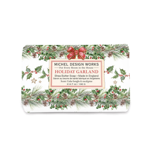 MDW Holiday Garland Medium Bath Soap Bar