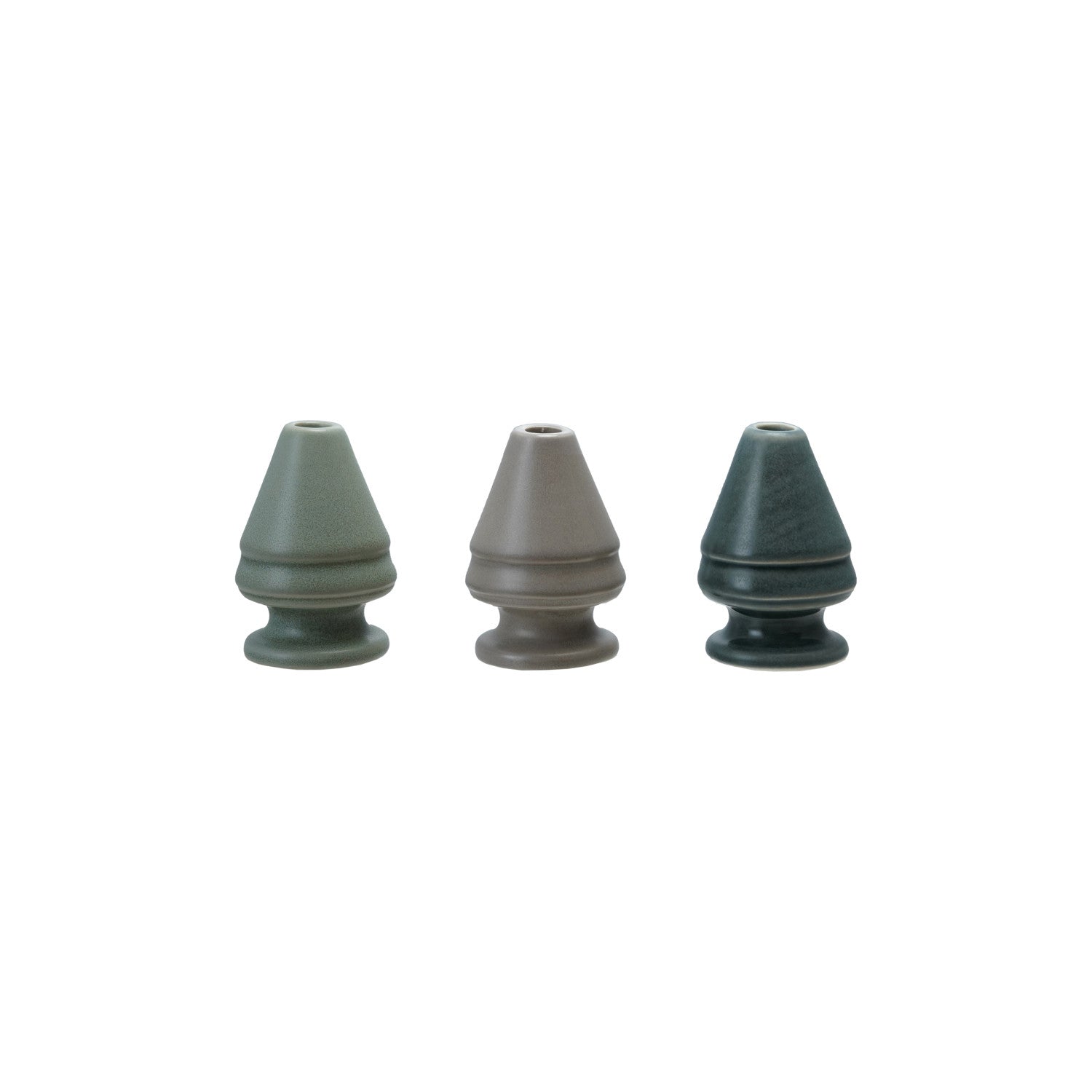 Tree Shaped Taper Holder, 3 Colors (Holds 1/2" Taper) (Each Will Vary)